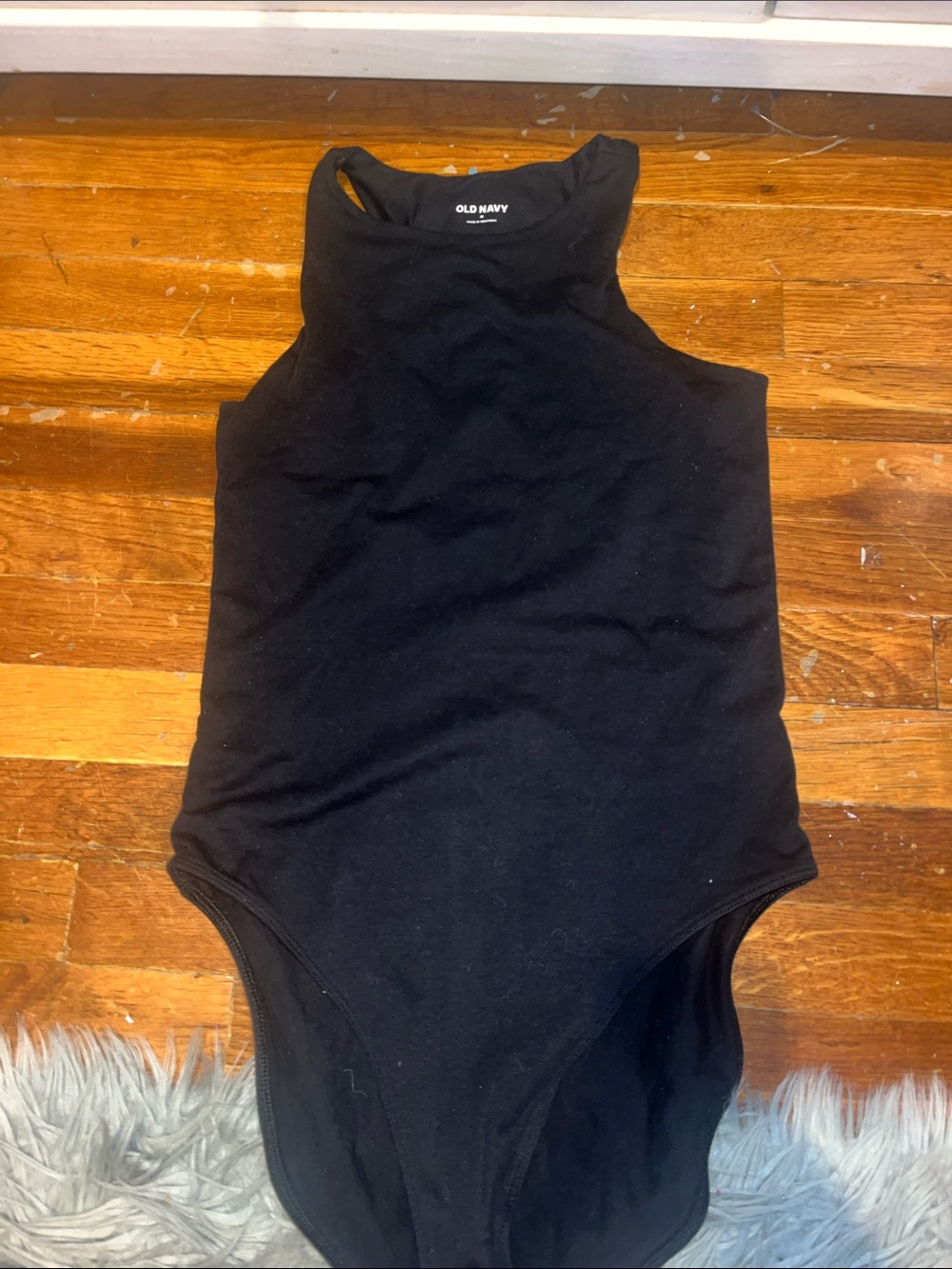 Old Navy Black Sleeveless Bodysuit